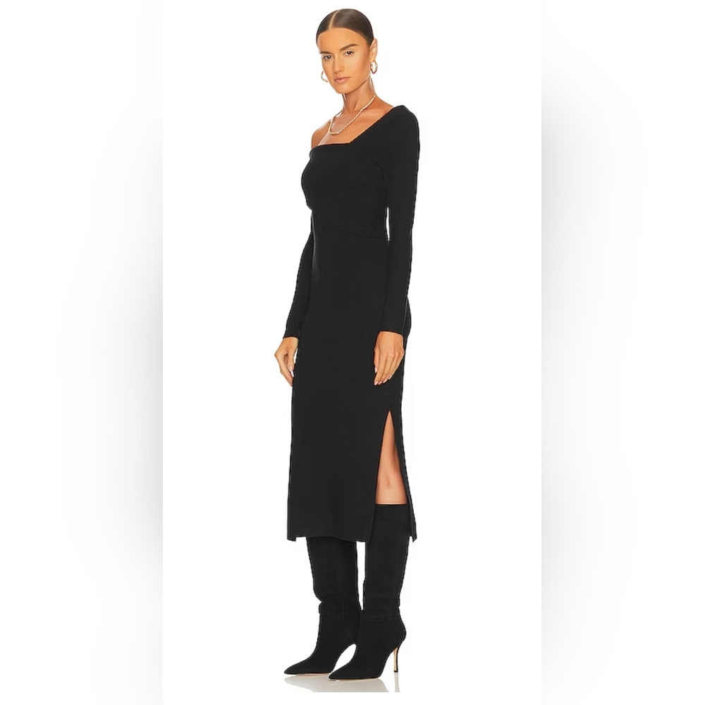 Line & dot Sylvia Midi Sweater dress , Black, size XS NWT - Picture 2 of 3